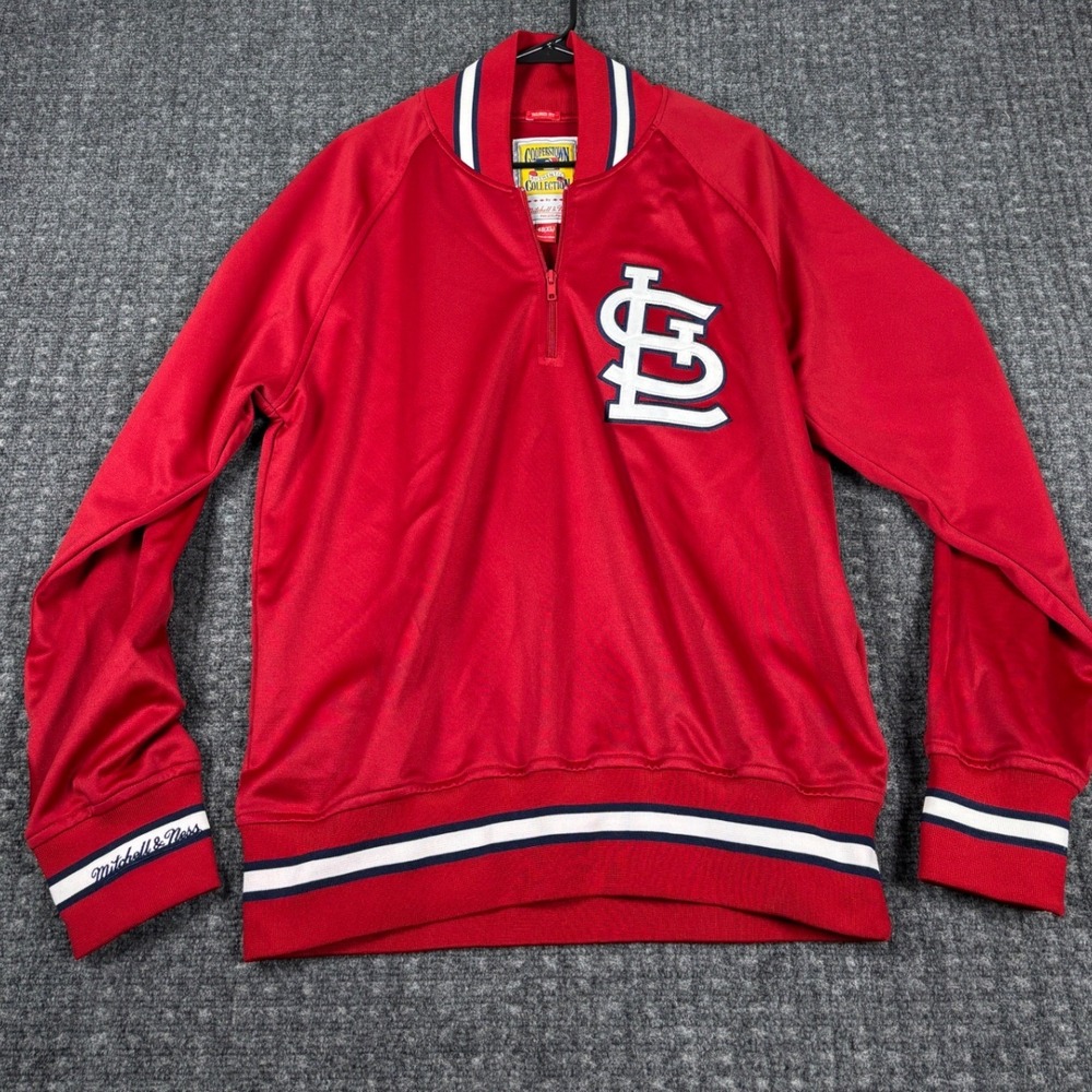 Mitchell & Ness St Louis Cardinals 1985 Cooperstown Pullover XL Red